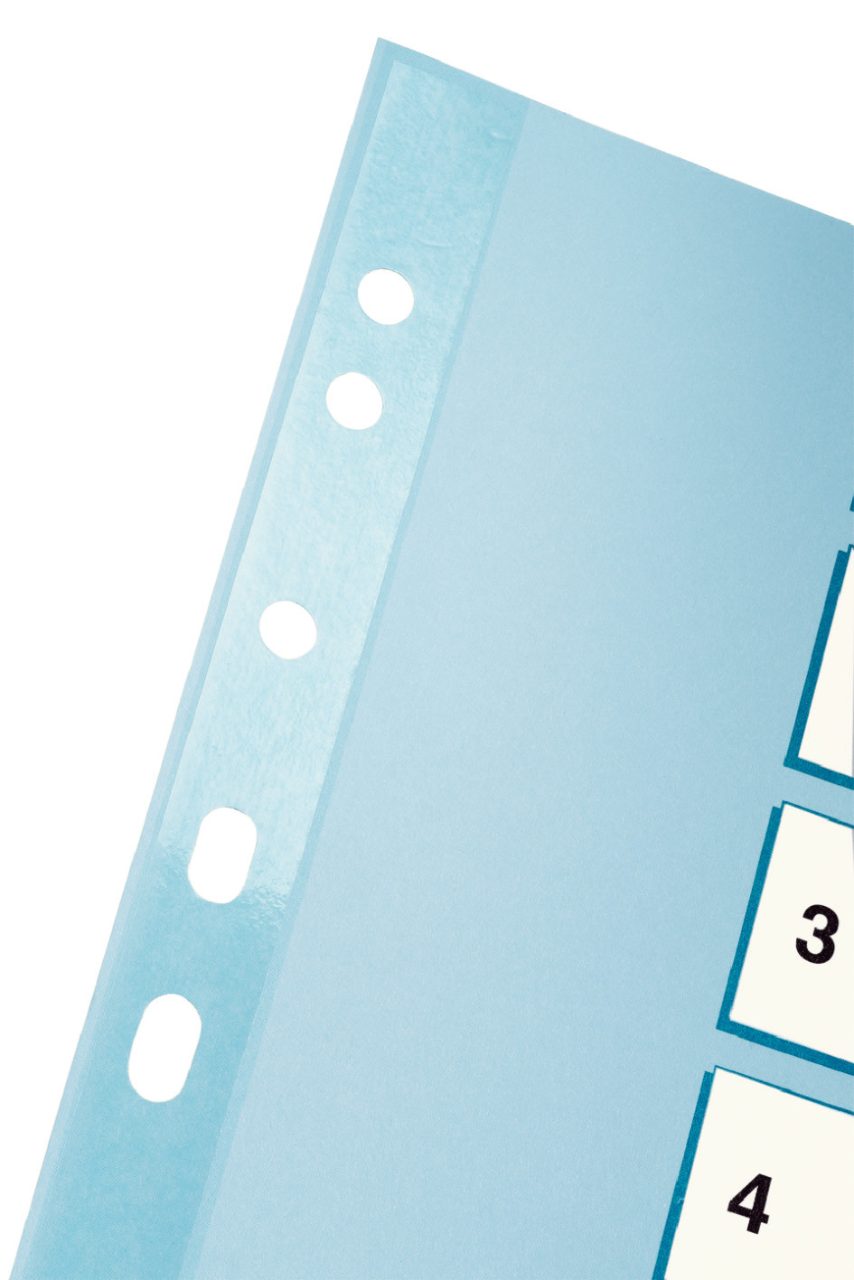 Przekladki numeryczne Esselte Mylar A4/1-10 kolorowe