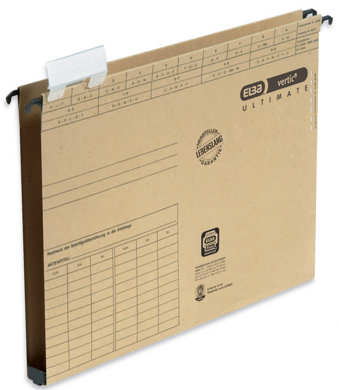 Teczka zawieszkowa Elba Vertic Ultimate poszerzana 2cm. beżowa