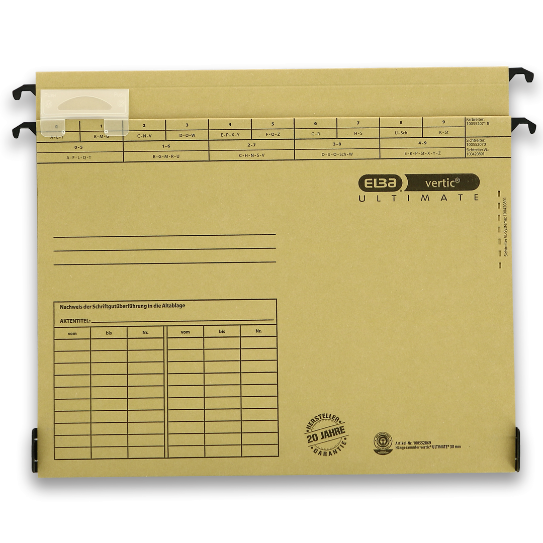 Teczka wiszaca A4/3cm poszerzane dno Elba