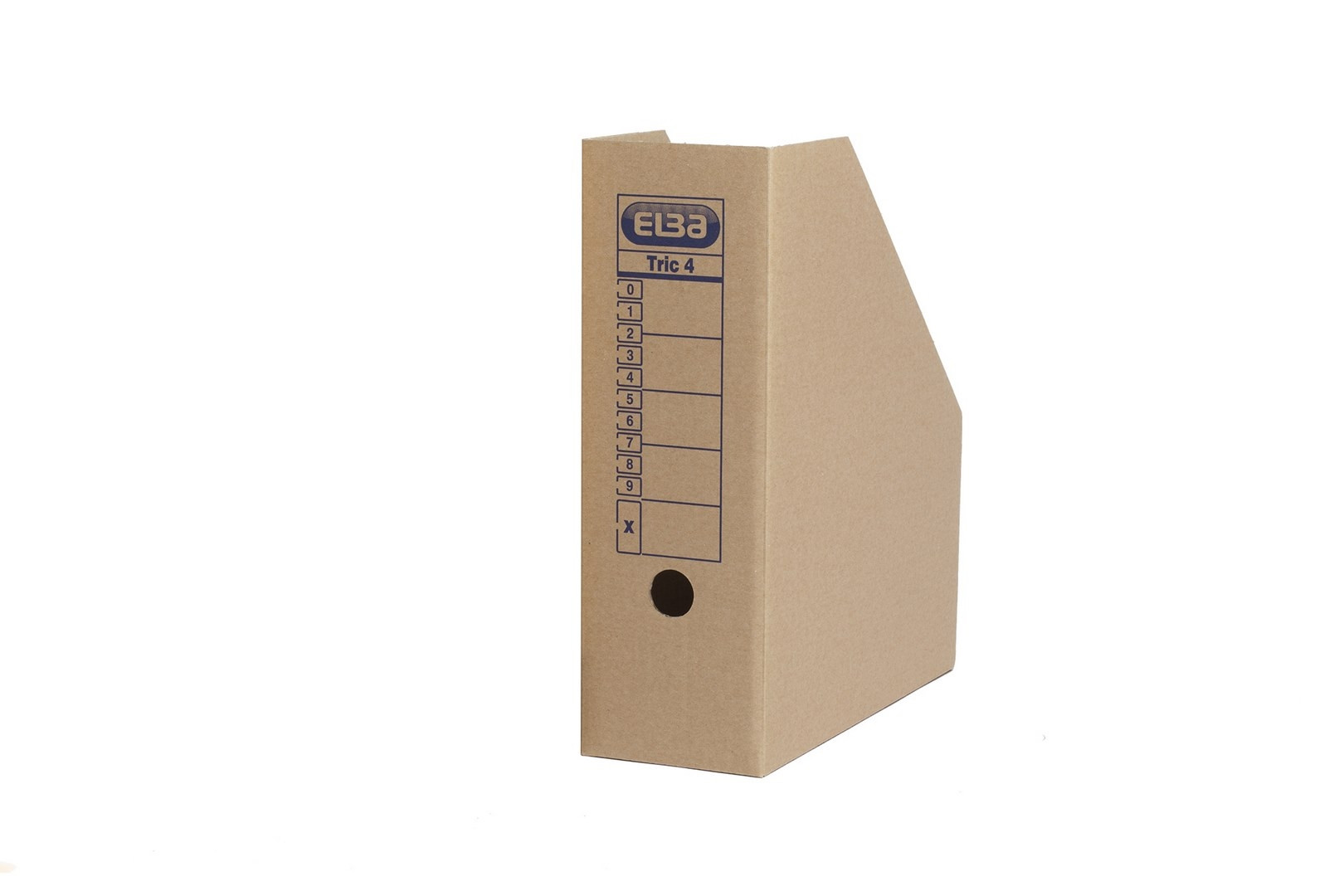 Pojemnik na dokumenty A4/10cm Elba ścięty brązowy