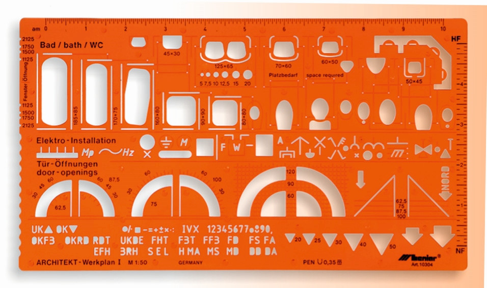 Szablon architekt Leniar 1:50