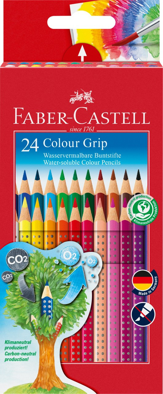 Kredki ołówkowe Grip 24 kolory Faber Castell