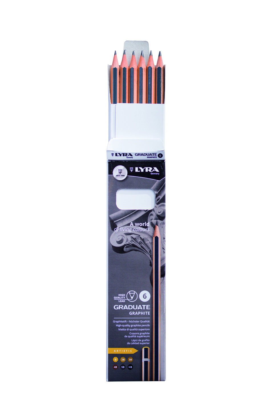 Ołówki Graduate Graphite B 6szt Lyra