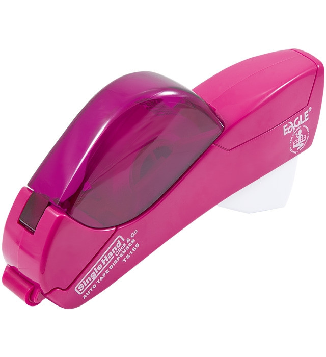 Automatyczny podajnik do taśmy klejącej różowy Eagle