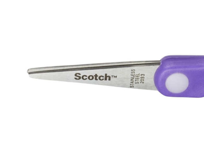 Nożyczki szkolne dla dzieci Scotch ergonomiczne bezpieczne 12cm od 6 lat