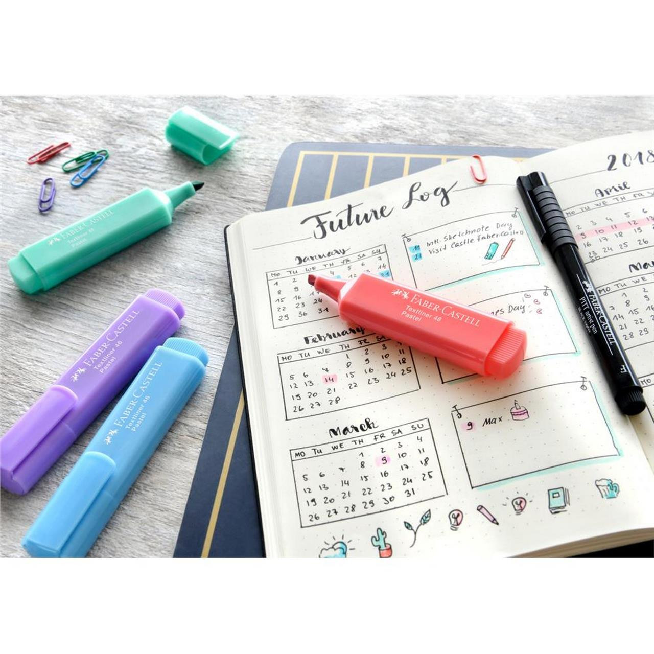Zakreślacz Faber Castell Textliner 1546 pastelowy róż