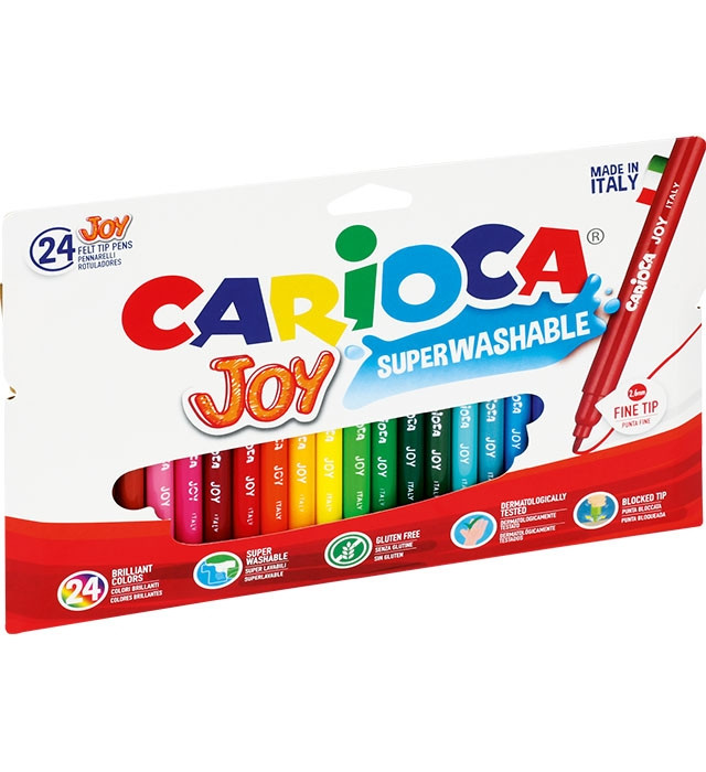 Zestaw pisaków Carioca JOY 24 kolory łatwozmywalne