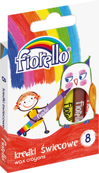 Kredki świecowe 8 kolorów Fiorello
