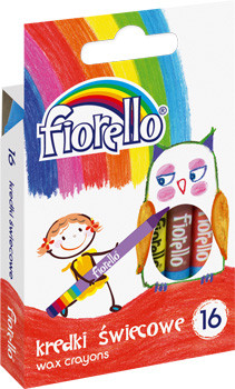 Kredki świecowe 16 kolorów Fiorello