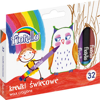 Kredki świecowe 32 kolory Fiorello