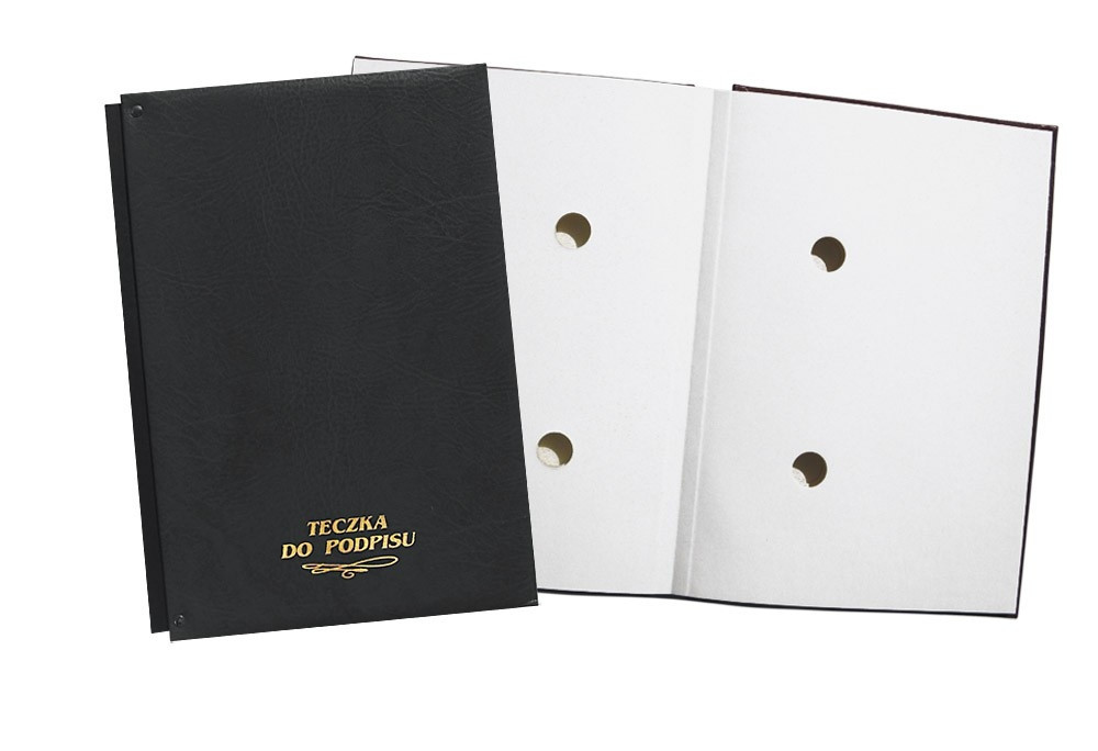 Teczka do podpisu A4/10k. harmonijkowa czarna Warta