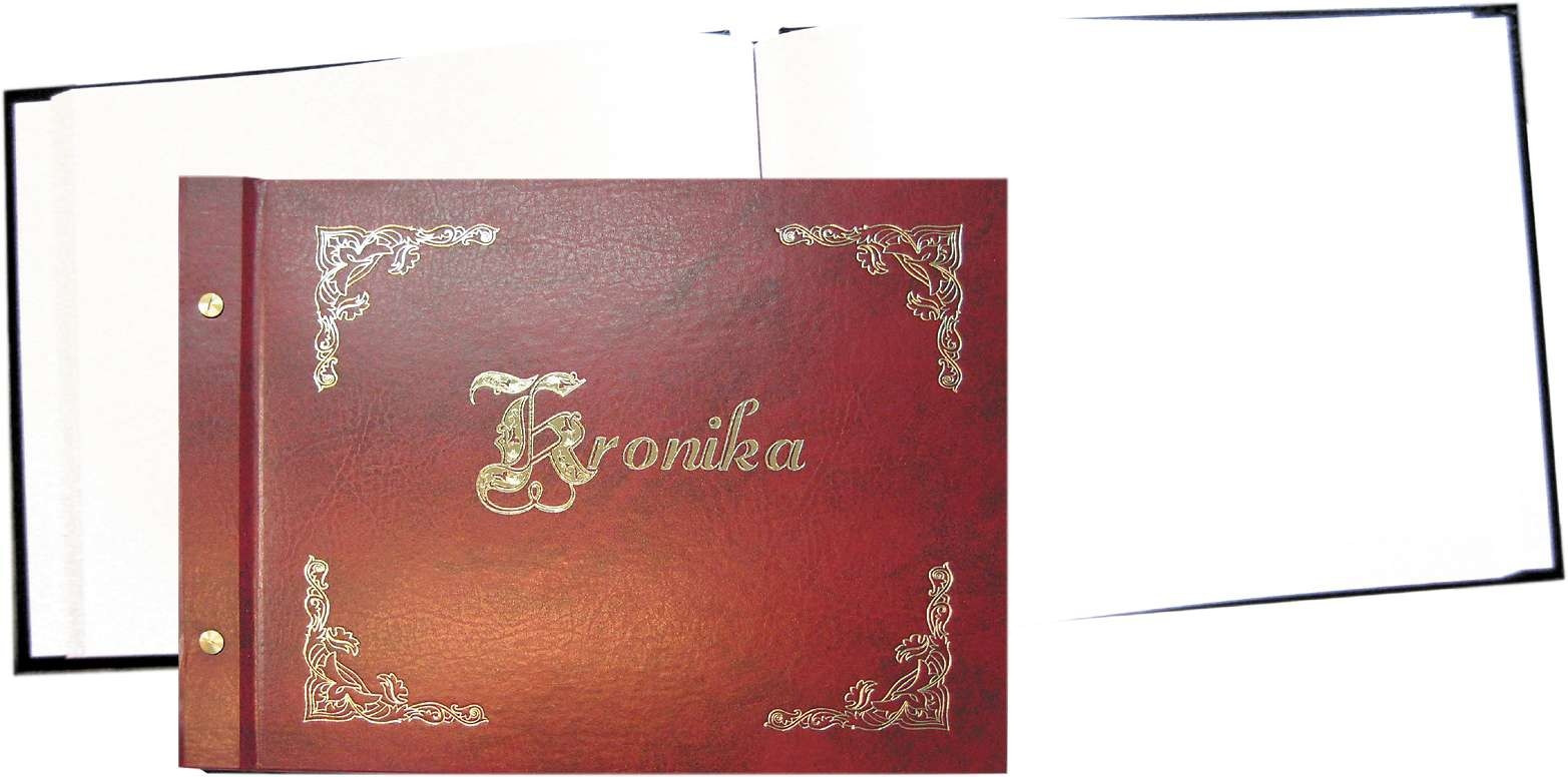Kronika A4 345x255 pozioma złocona bordo Warta