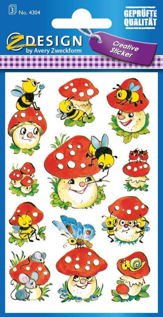 Naklejki Z-Design Creative 4304 muchomorki Avery