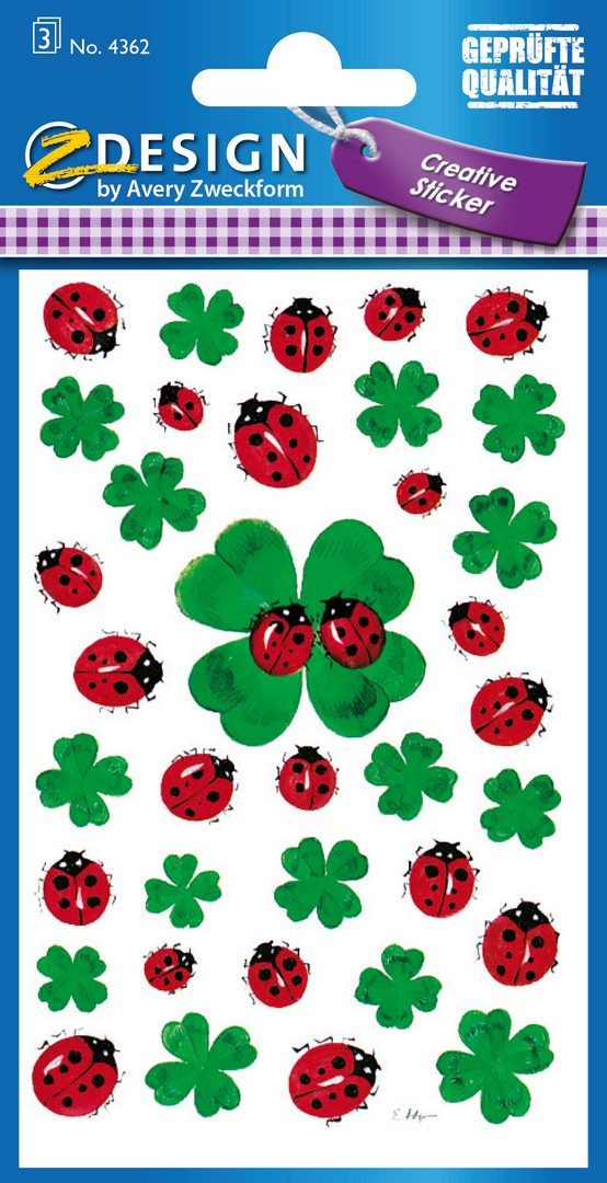 Naklejki Z-Design Creative koniczynki 4362 Avery