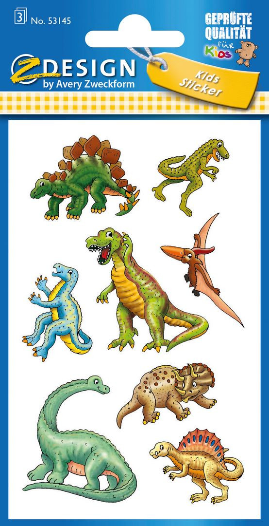 Naklejki Z-Design Kids Dinozaury 53145 Avery