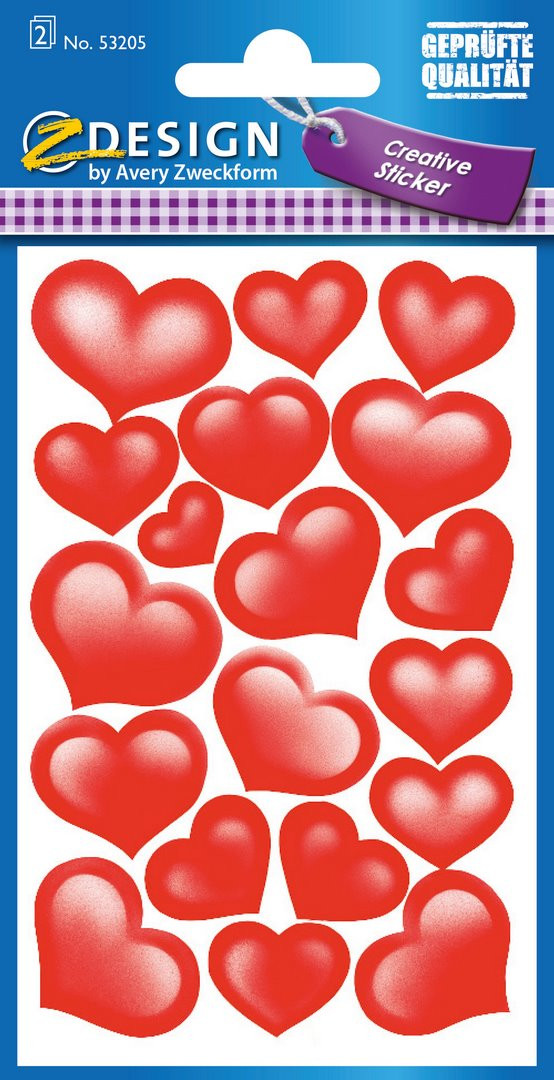 Naklejki Z-Design Creative serca 53205 Avery