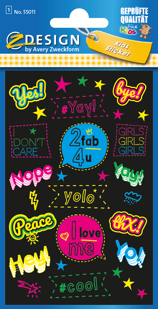 Naklejki Z-Design Neon Sticker słowa Avery