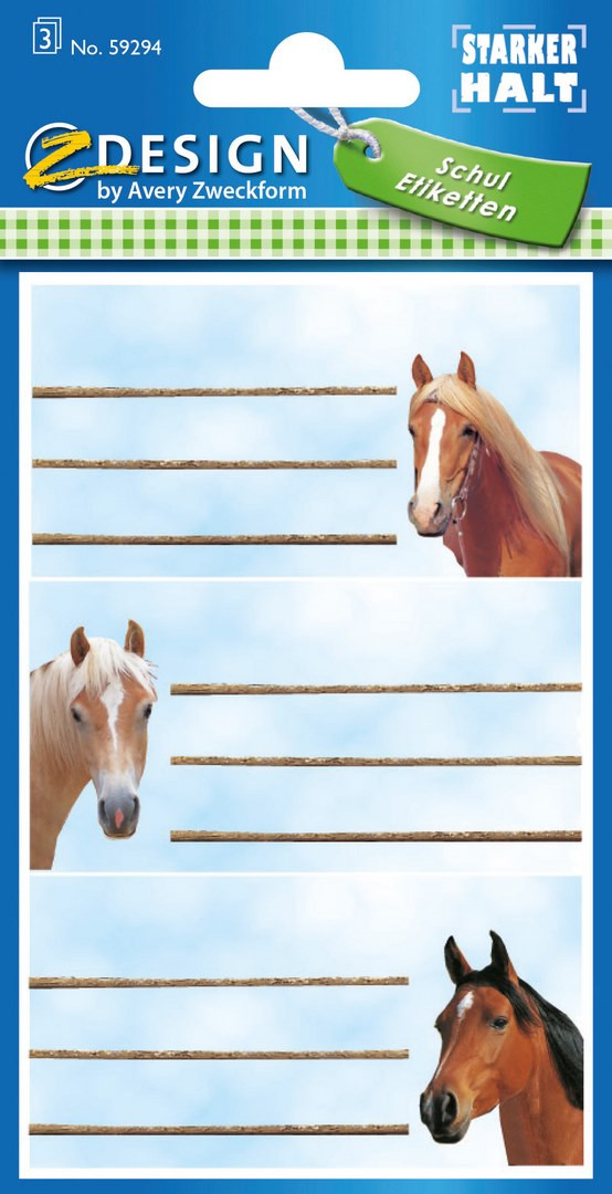 Naklejki Z-Design School na zeszyt konie 59294 Avery