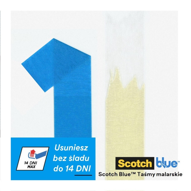 Taśma malarska 3M Scotch Blue niebieska 48mm 3rol