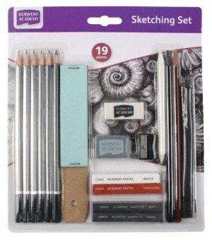 Zestaw do szkicowania Derwent Academy 19 elementów