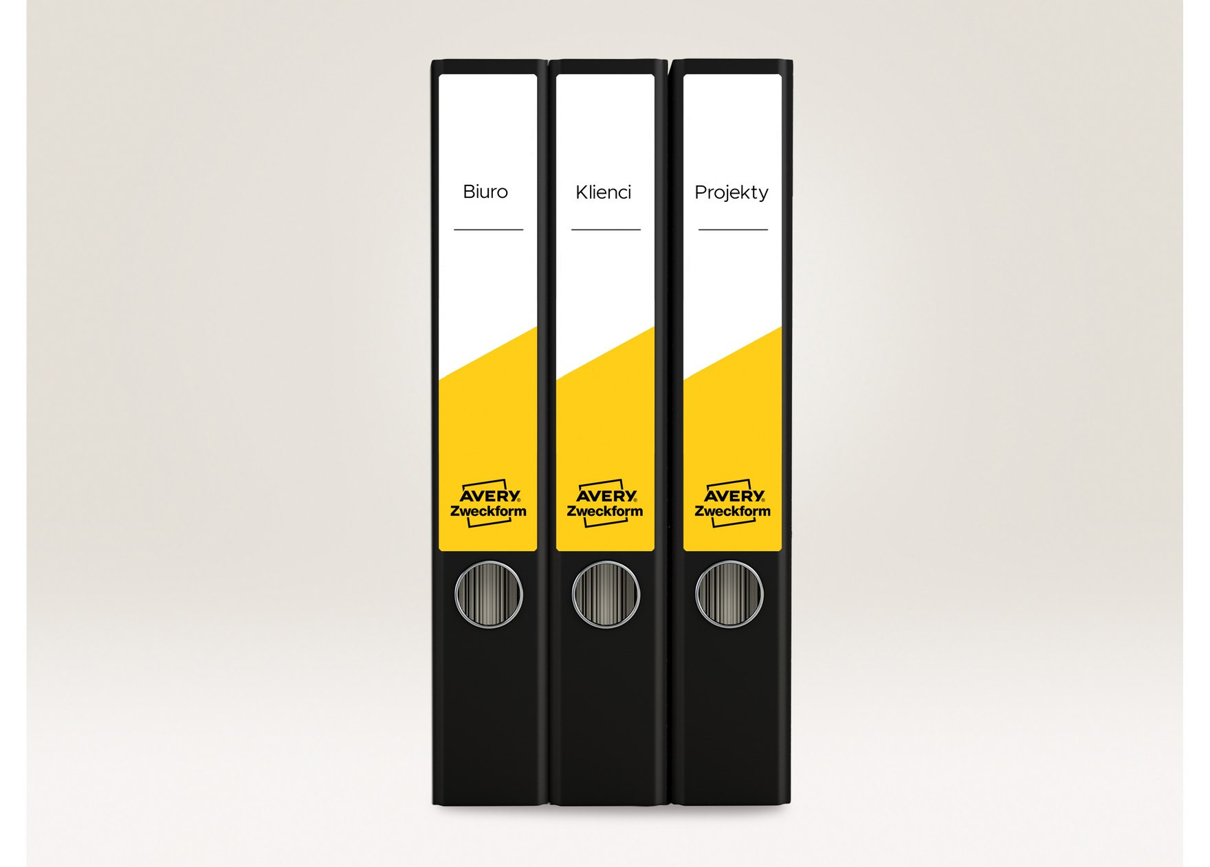 Etykiety na segregatory 38x192 białe Avery Zweckform