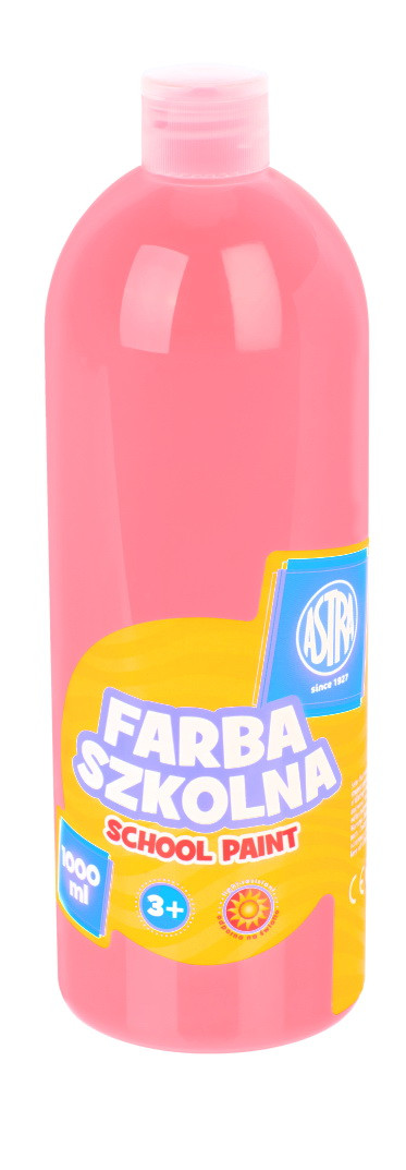 Farb szkolna Astra 1000 ml ciemna czerwona