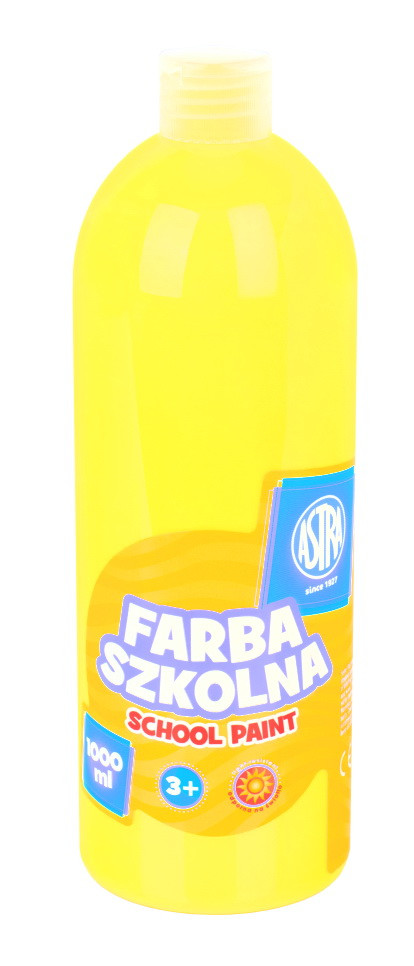 Farba szkolna Astra 1000 ml cytrynowa