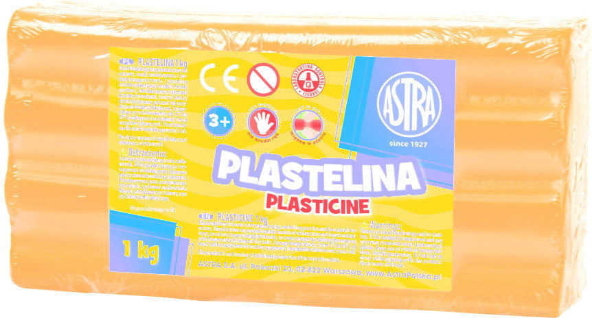 Plastelina Astra 1 kg pomarańczowa