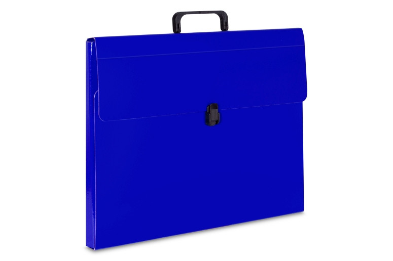 Teczka rysunkowa B3 VauPe niebieska z rączką