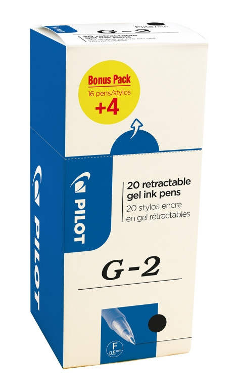 DŁUGOPIS ŻEL. G2 CZARN.(20) PILOT