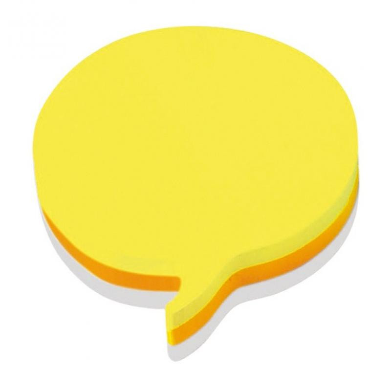 Karteczki samoprzylepne Post-it kostka w kształcie chmurki 70x70mm 225k