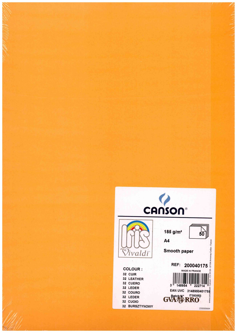 Karton A4/50 185g Iris bursztyn  200040175