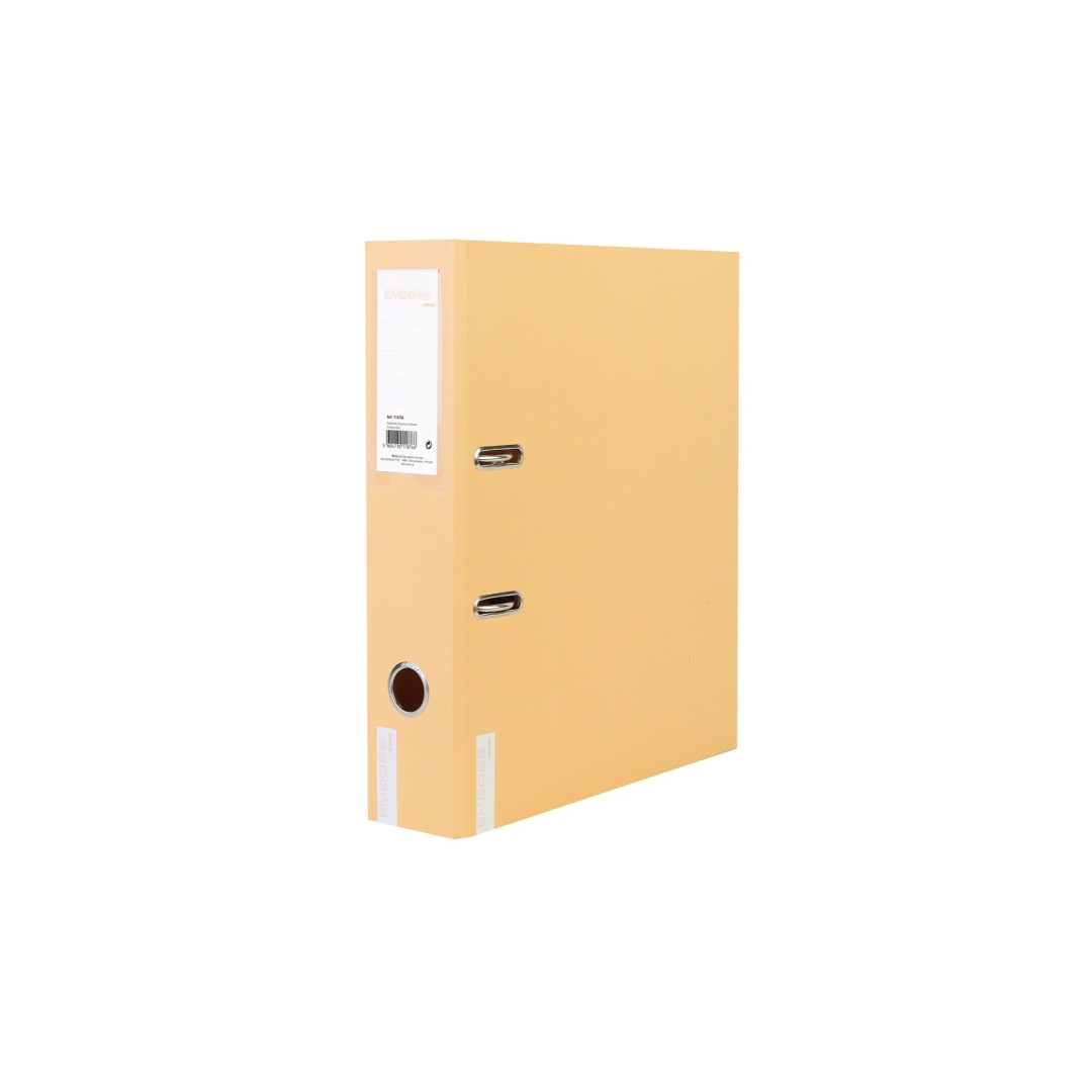 Segregator A4 z dźwignią 8cm Emboss Dry Mustardowy Ev-Corp