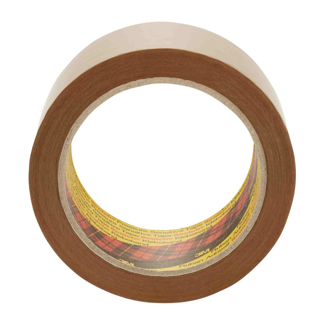 Taśma klejąca pakowa 3M Scotch 371 kauczukowa brązowa 50mm x 66m 1 rolka