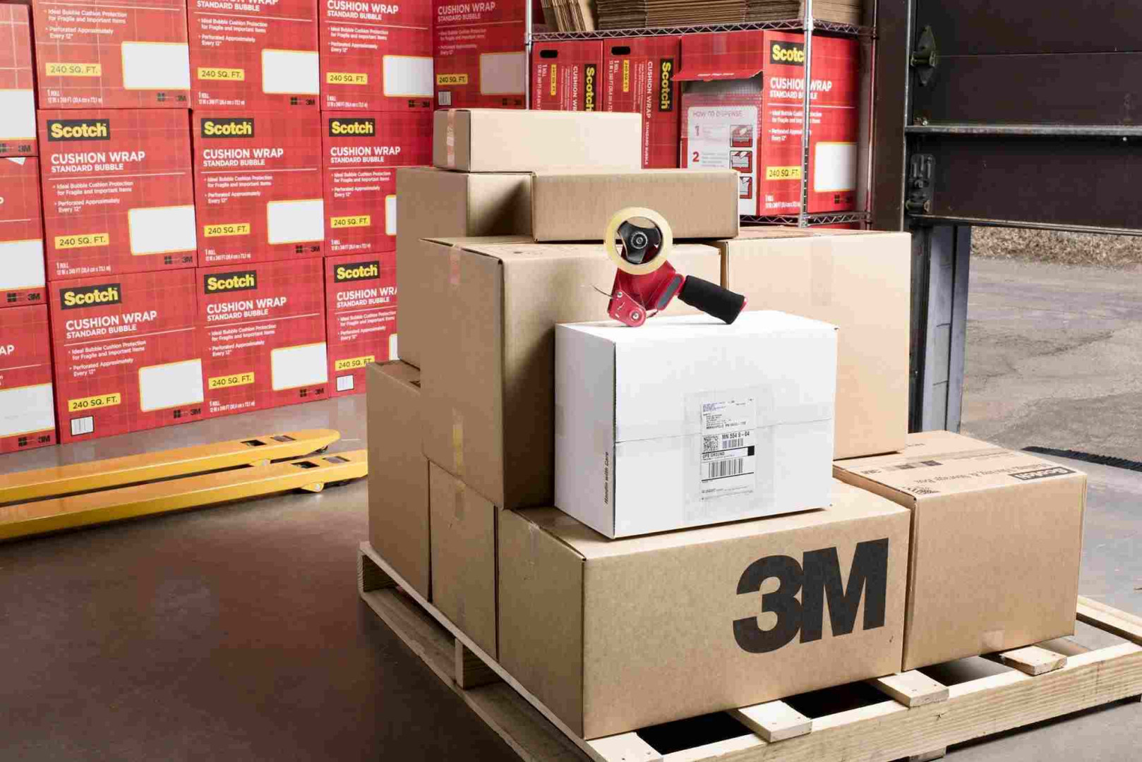 Taśma klejąca pakowa 3M Scotch 371 kauczukowa przezroczysta 50mm x 66m 1 rolka