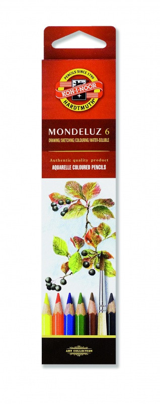 Kredki akwarelowe Koh-I-Noor Mondeluz 6 kolory