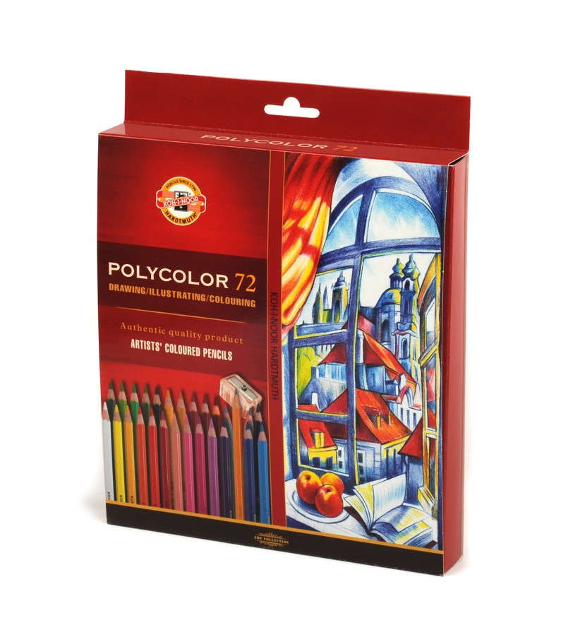 Kredki ołówkowe Koh-I-Noor Polycolor  72 kolory