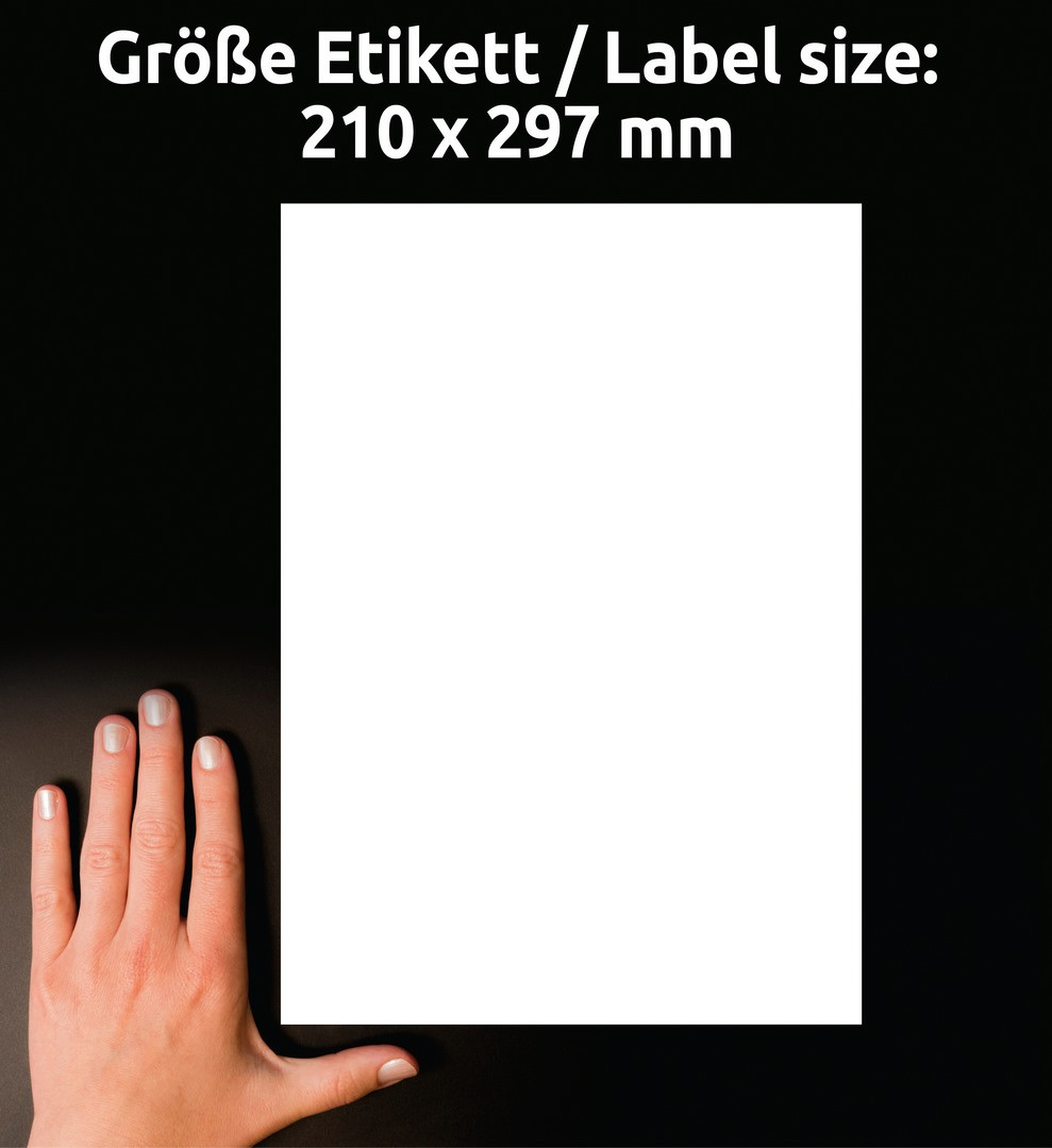 Usuwalne etykiety uniwersalne Avery Zweckform 210x297 mm