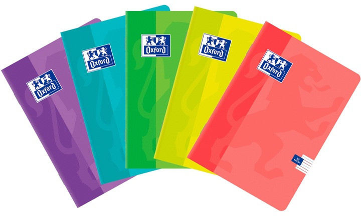 Zeszyt w podwójną linię kolorową A5/32 Oxford Sweet 90g mix kolorów