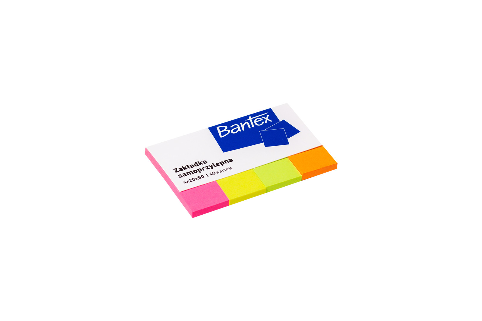 Zakładki indeksujące 20x50 40k 4kol Bantex  400086402