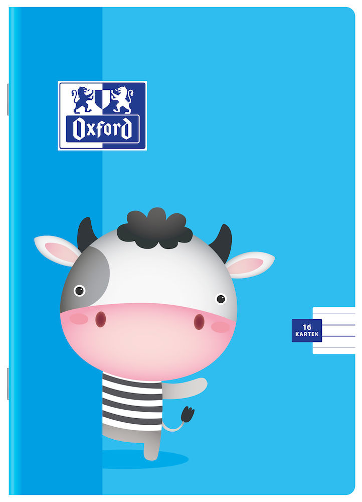 Zeszyt w podwójną linię A5/16 Oxford Kids mix kolorów