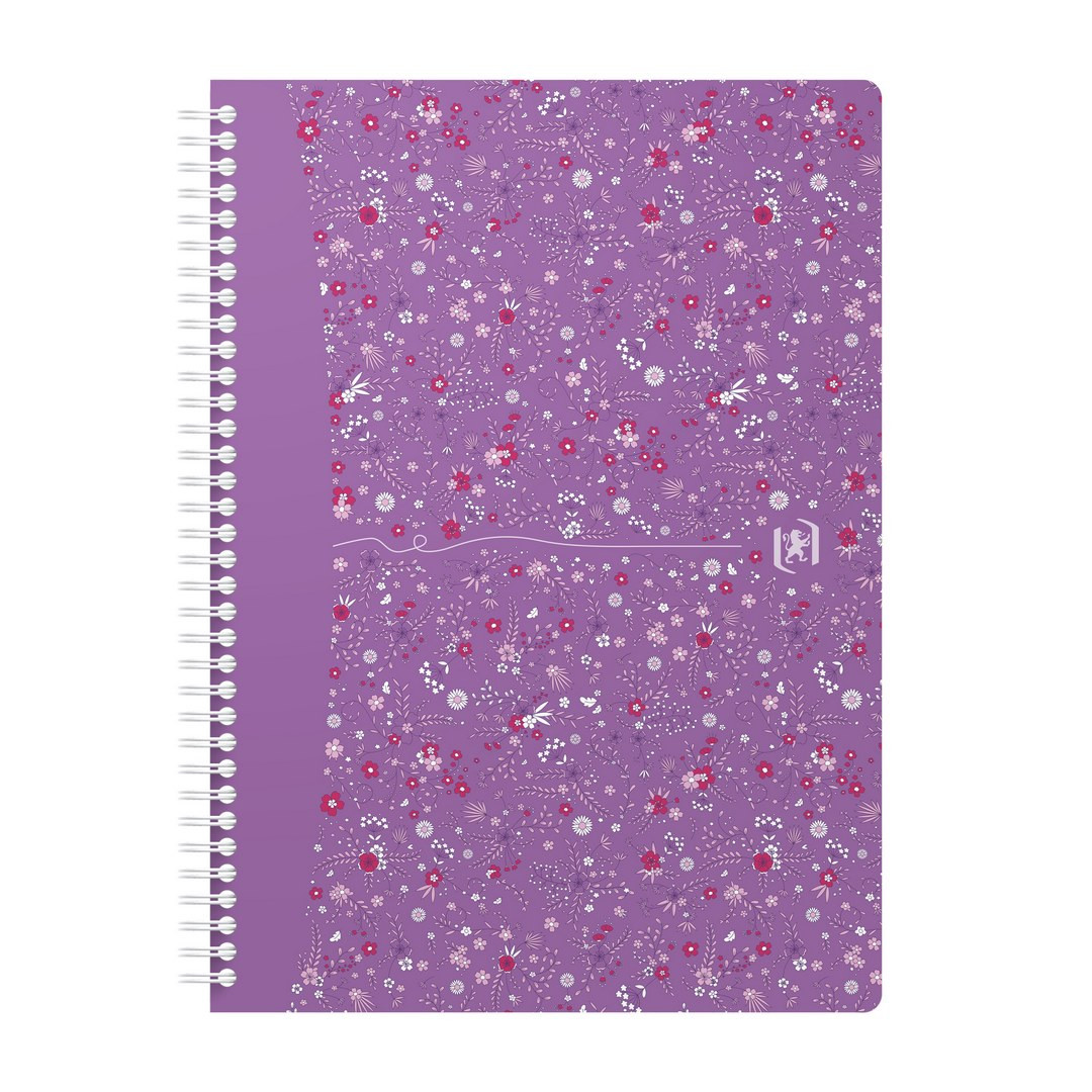 Brulion na spirali B5/60 kratka Oxford Floral mix wzorów