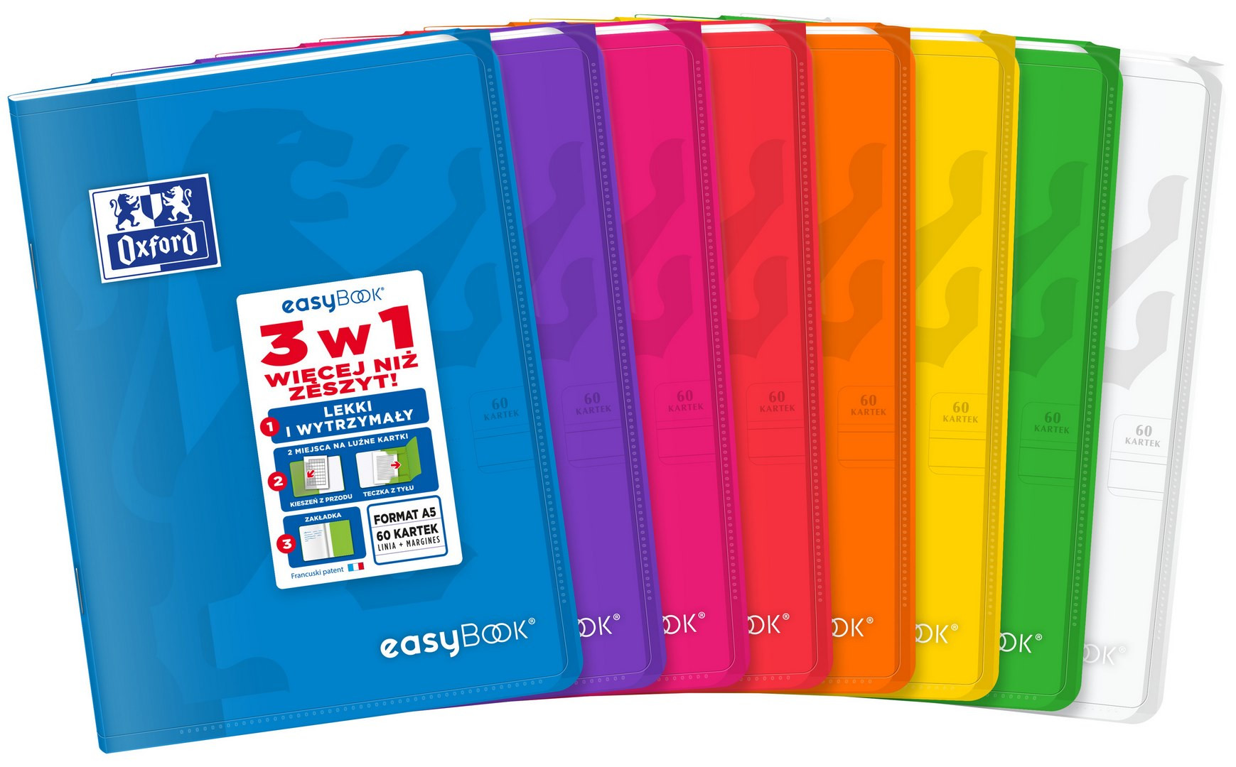 Zeszyt w linię A5/60 90g Oxford Easybook