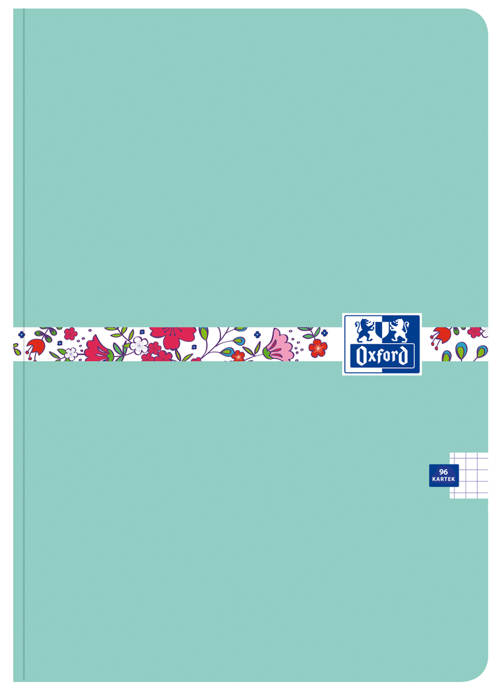Brulion w kratkę B5/96 Oxford Floral 90g mix kolorów