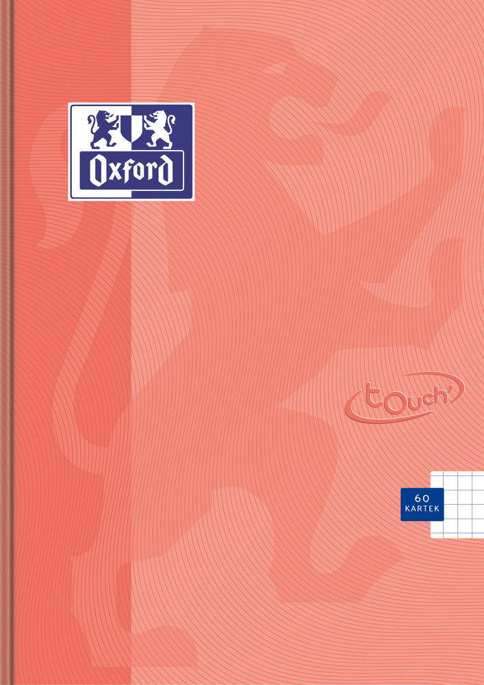 Brulion w kratkę A5/60 Oxford Touch 90g koralowy