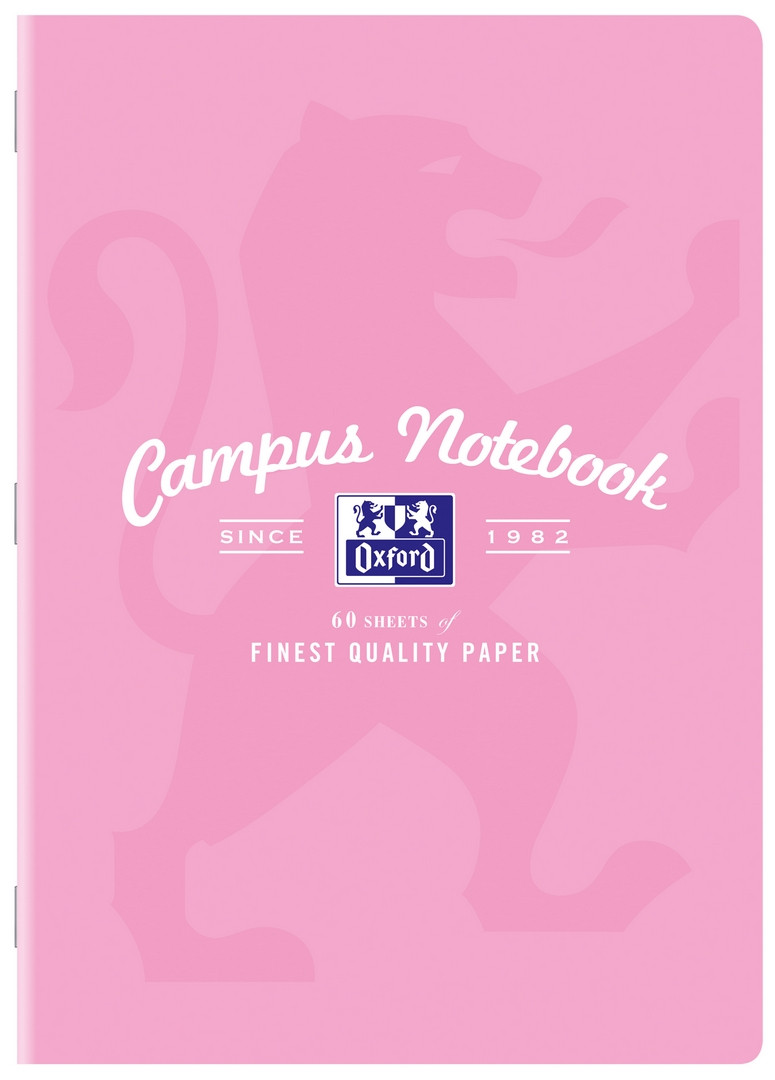 Zeszyt w kratkę A4/60 90g Oxford Campus Pastel