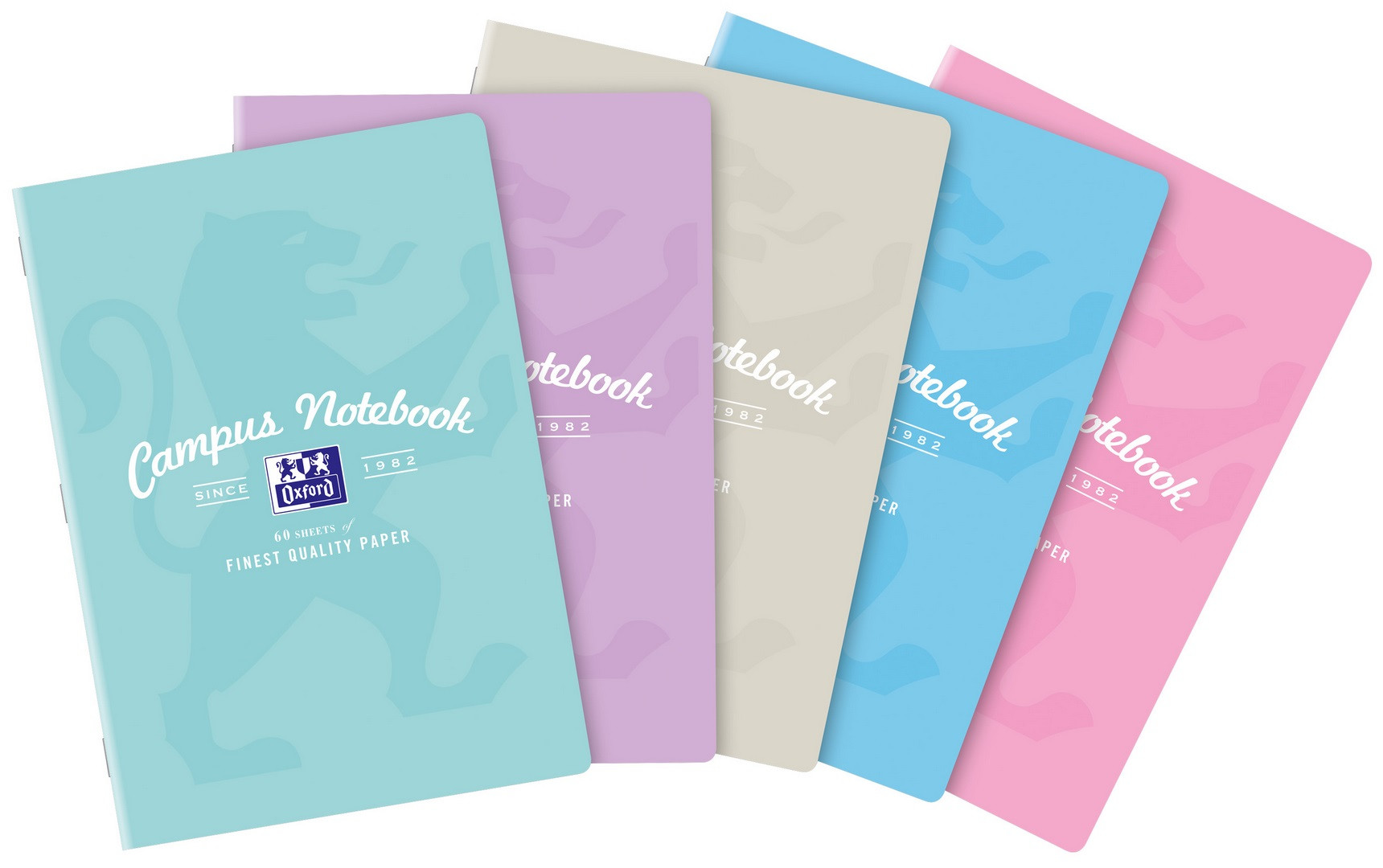 Zeszyt w kratkę A4/60 90g Oxford Campus Pastel