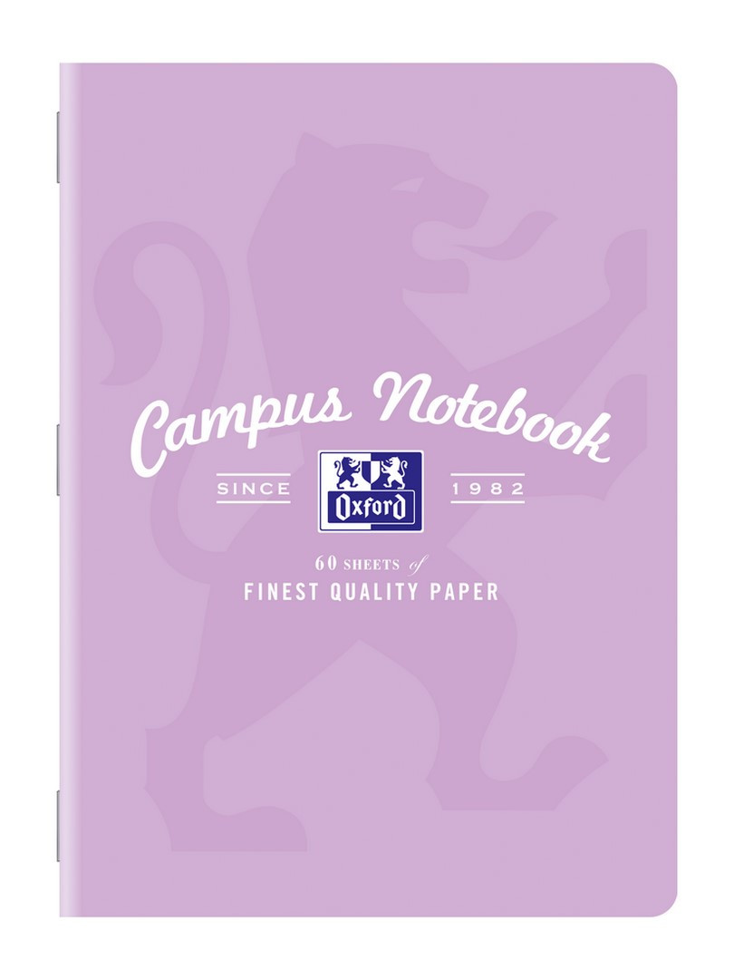 Zeszyt w kratkę A5/60 Oxford Campus Pastel 90g mix kolorów