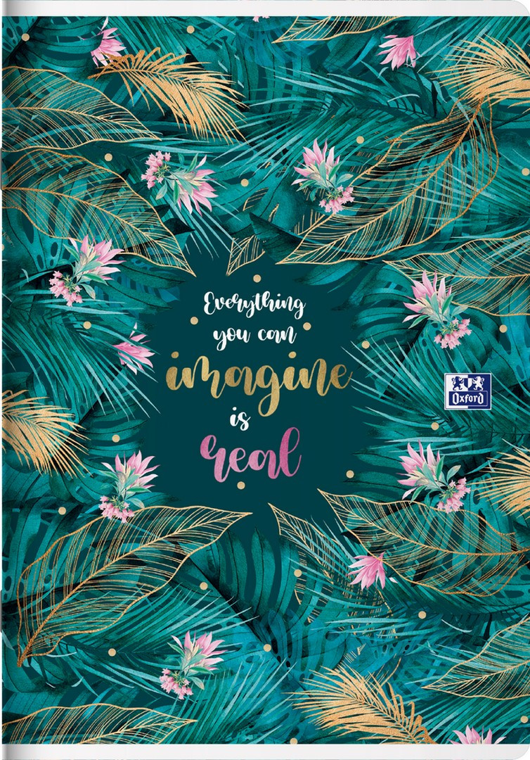 Zeszyt w kratkę A4/60 Oxford & Me 90g mix wzorów