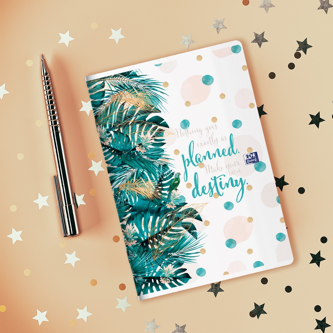 Zeszyt w kratkę A5/60 Oxford & Me 90g mix wzorów